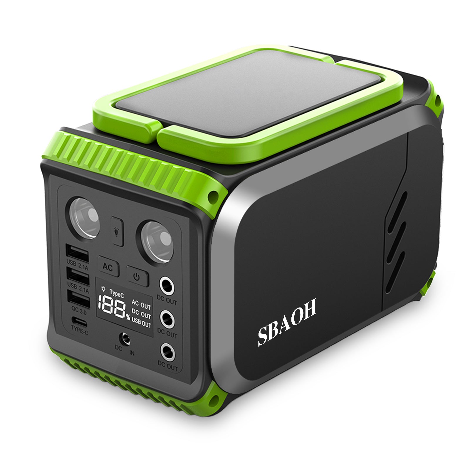110V Camping Power Station,148Wh 200 W Solar Generator,40000mAh Emergency Power Supply Home Battery Backup For Camping